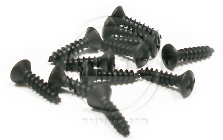 Fender Style Blackface/Silverface Black Logo Screw /Dz.